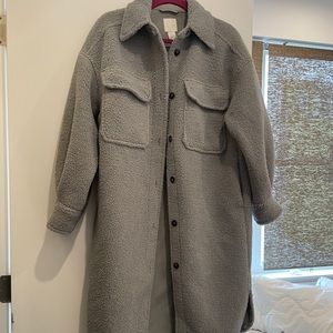 Oversized heavy shacket